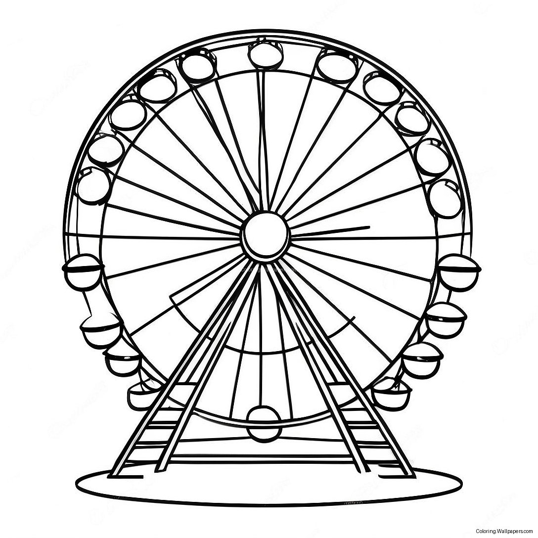 Riesenrad Malvorlage 35023