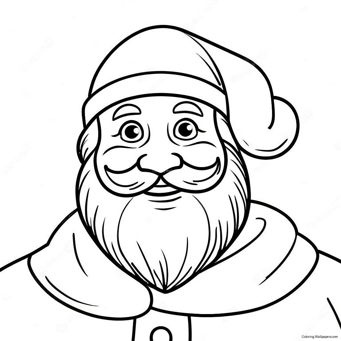 Página Para Colorear De Santa Claus Alemán Festivo 49154