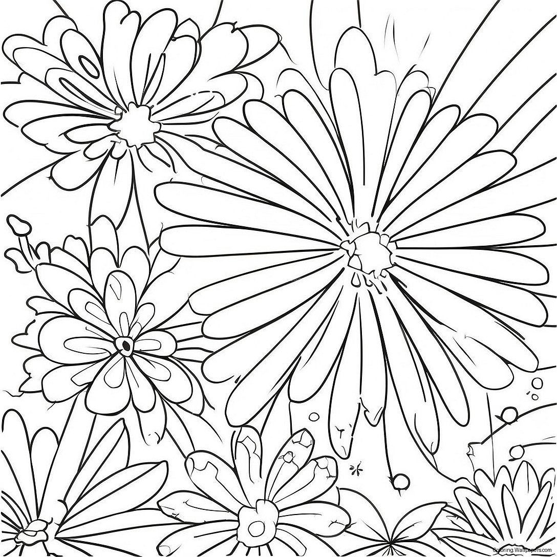 Festive New Years 2024 Fireworks Coloring Page 8902