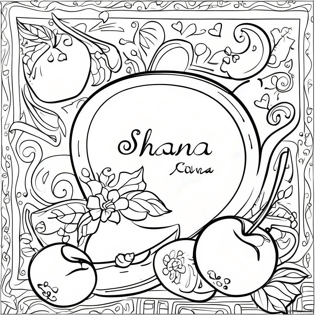 Página Para Colorear Festiva De Shana Tova 53247