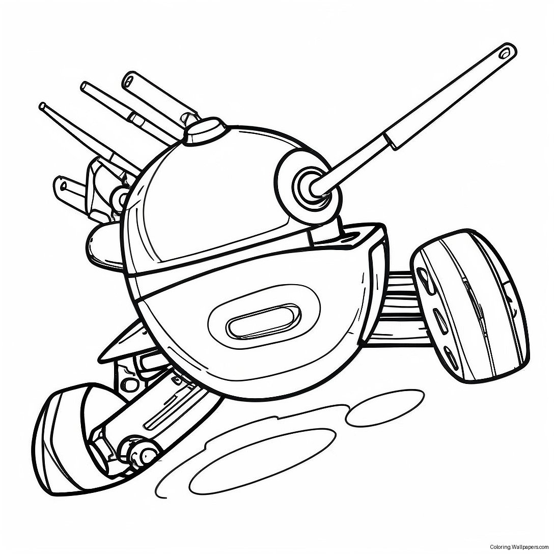 Fierce Battlebots In Action Coloring Page 34643