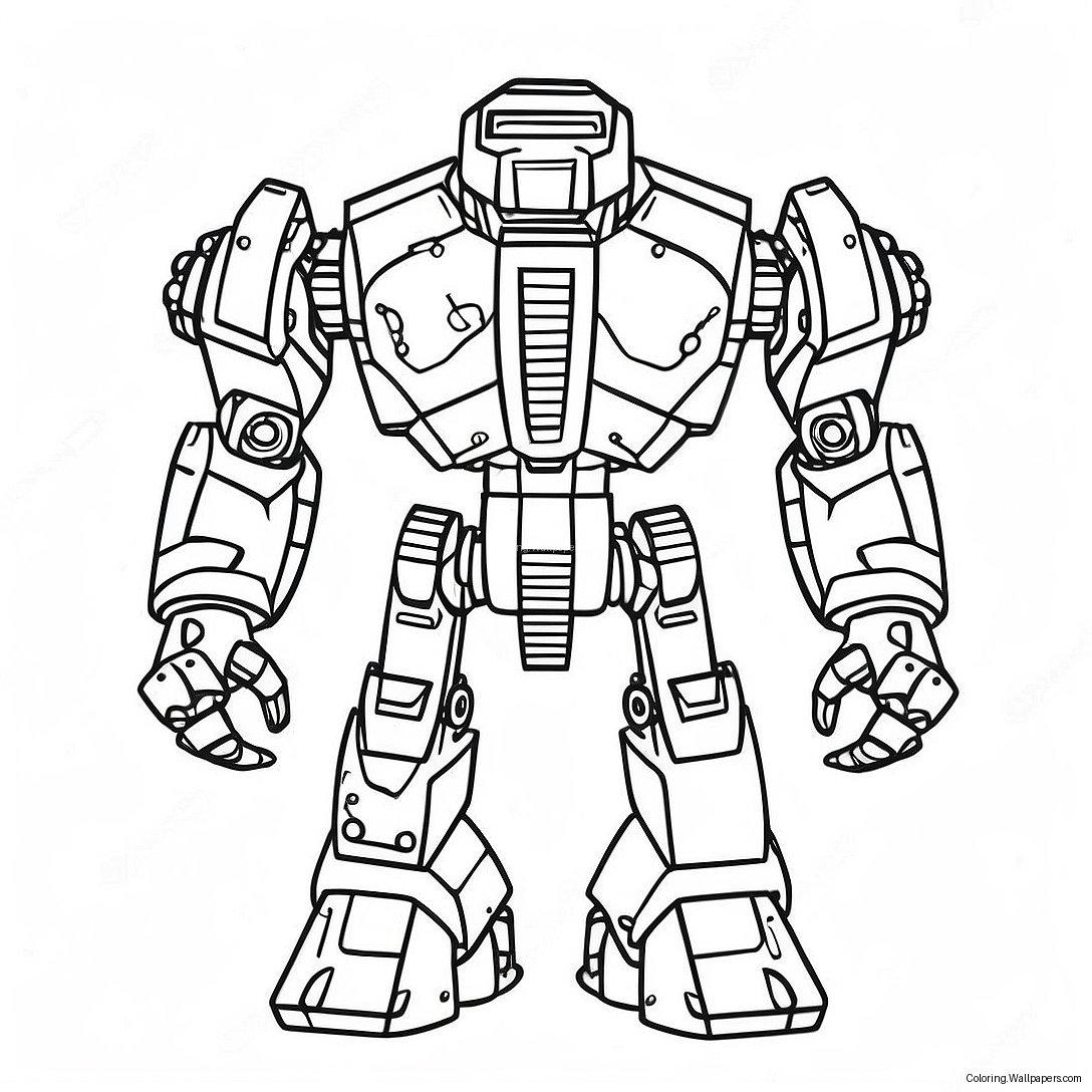 激しい戦争ロボットのぬりえページ 28317