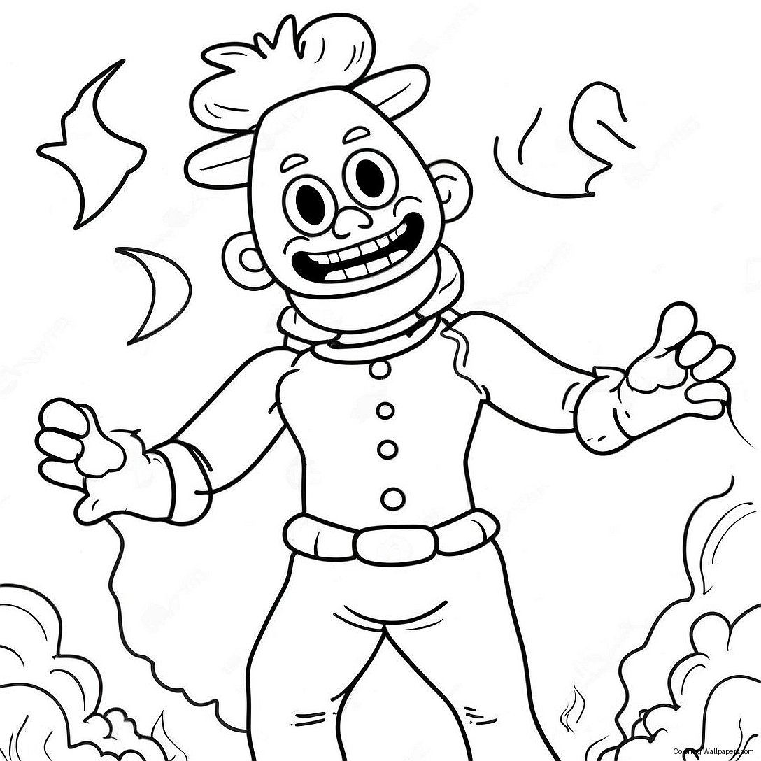 Page À Colorier : Zozobra Enflammé 31335