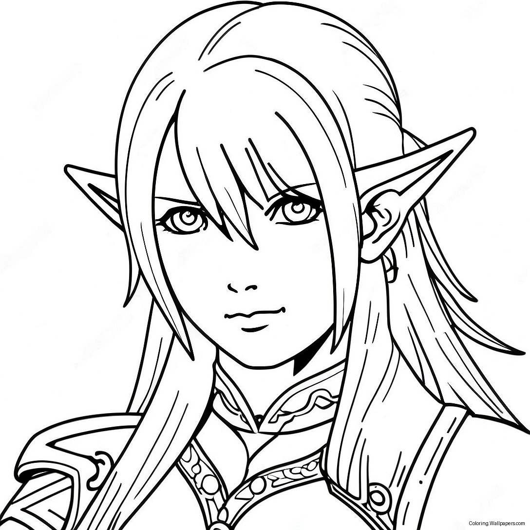 Final Fantasy Character Coloring Page 22011