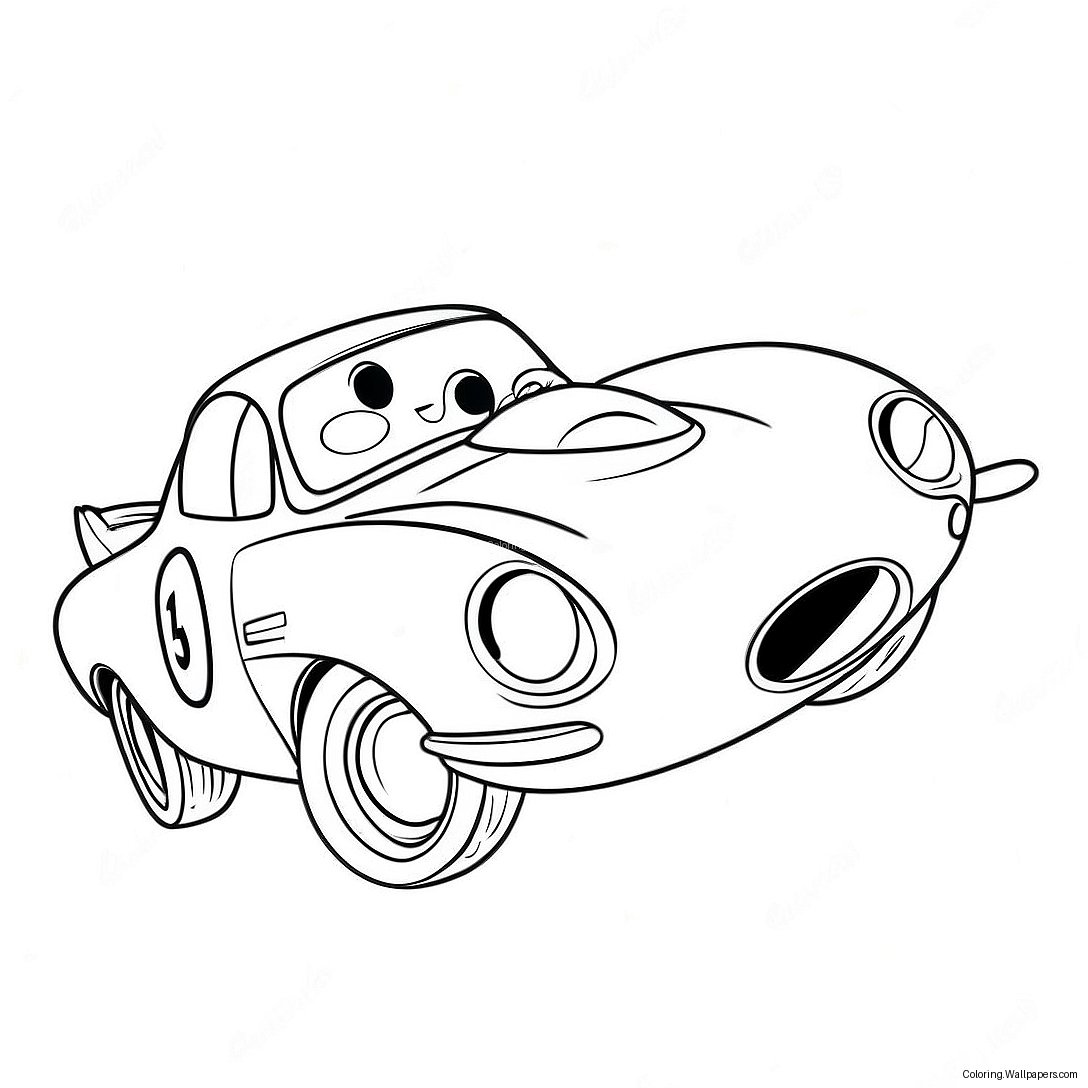 Finn Mcmissile In A Speedy Race Coloring Page 45101