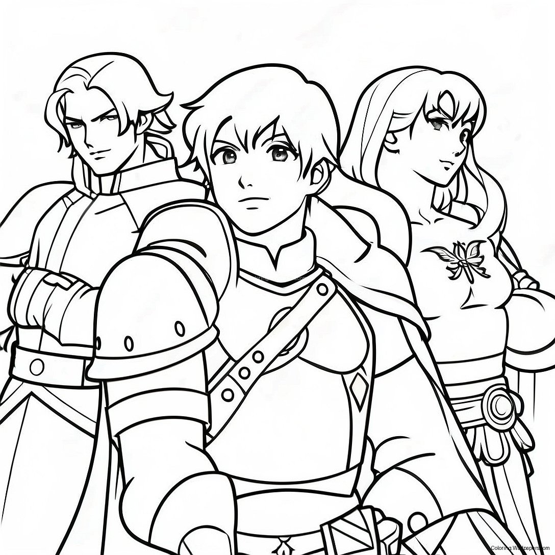 Página Para Colorir Dos Heróis Fire Emblem 53090