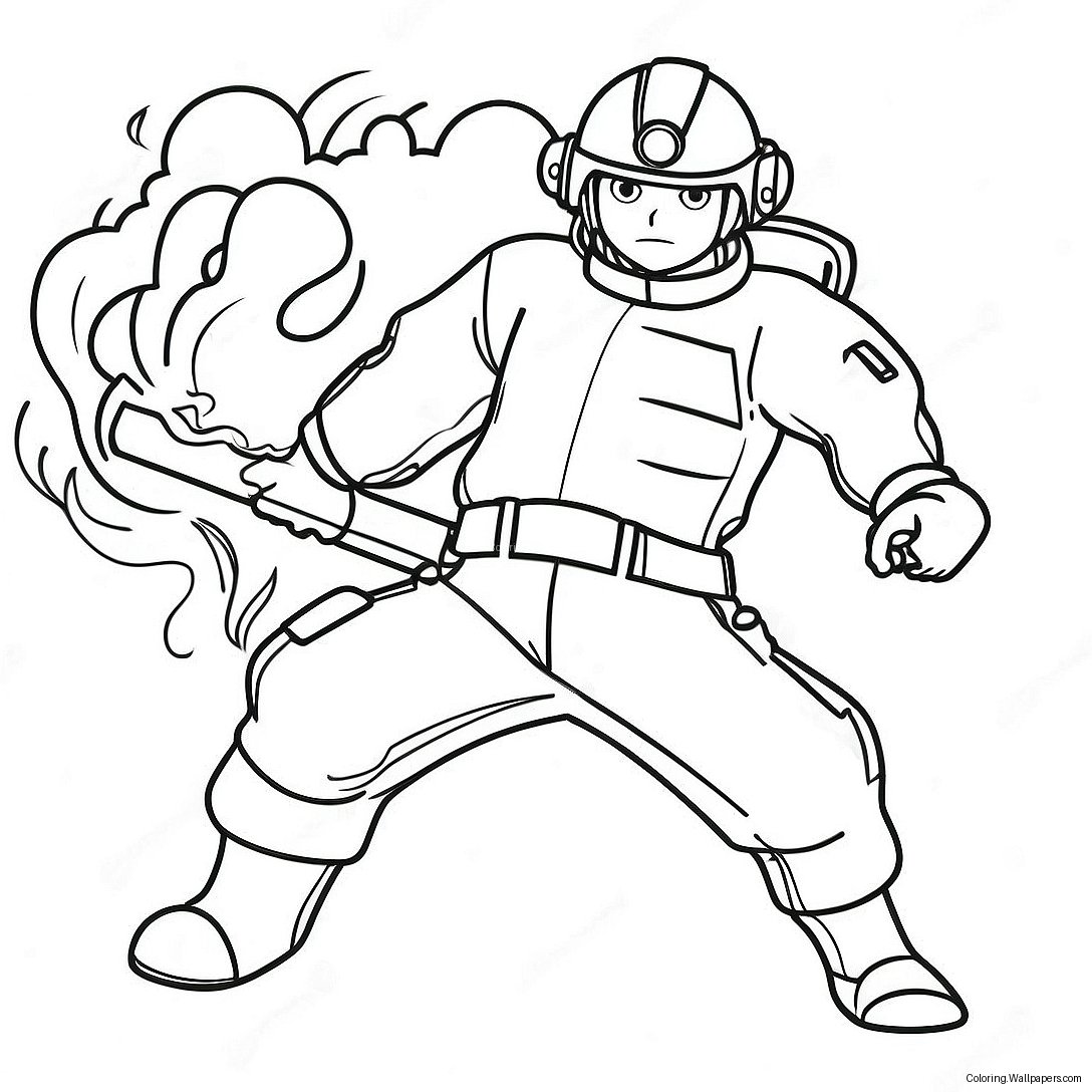 Fire Force Coloring Page 42609