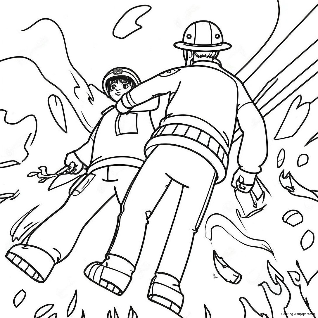 Fire Force Coloring Page 42612