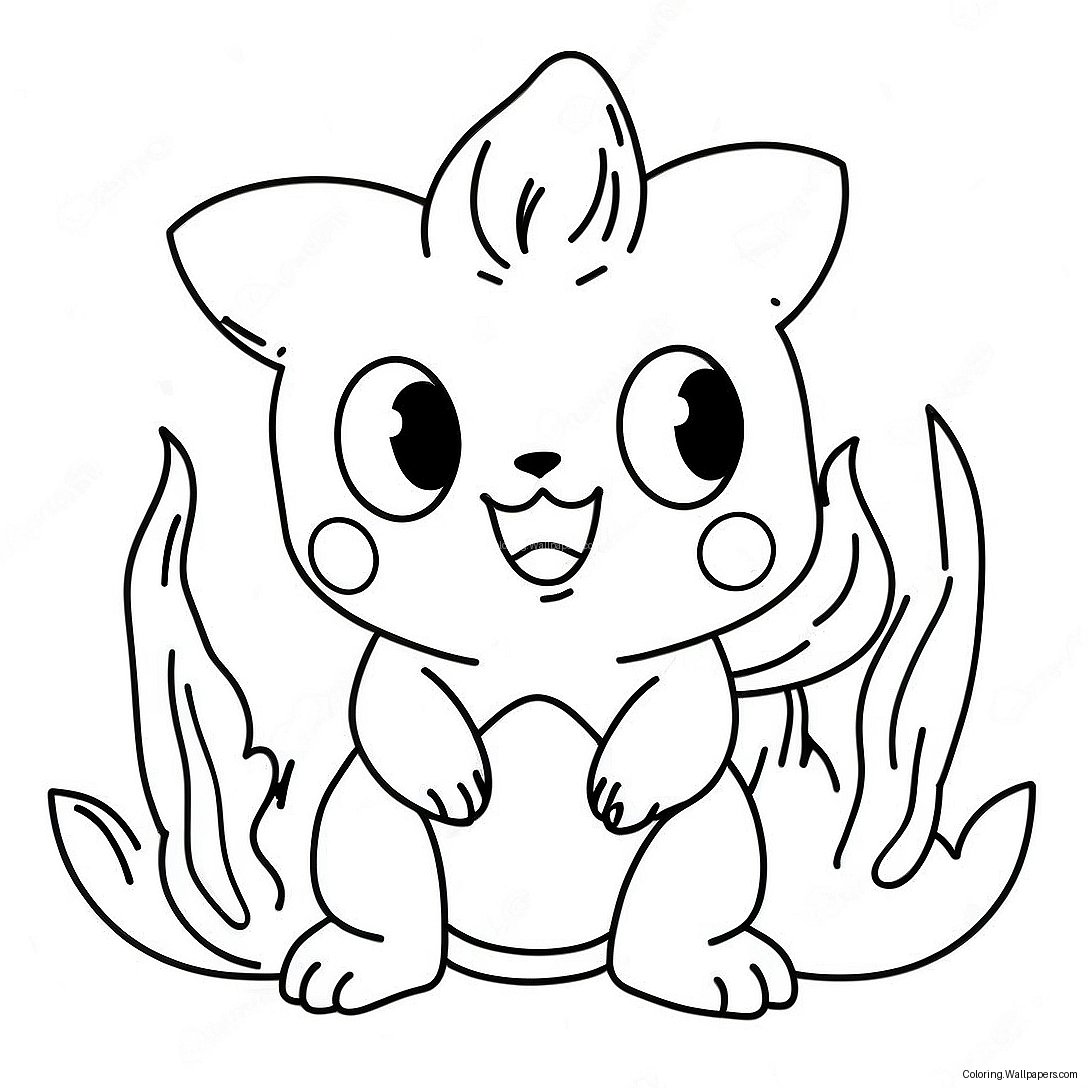 Fire Pokemon Coloring Page 36270