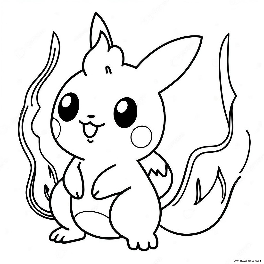 Fire Type Pokemon Coloring Page 31154