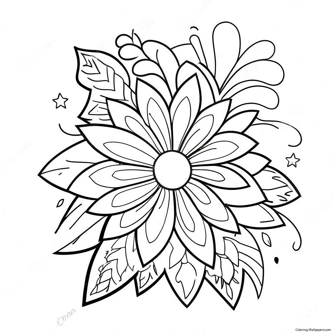 Firework Coloring Page 6170