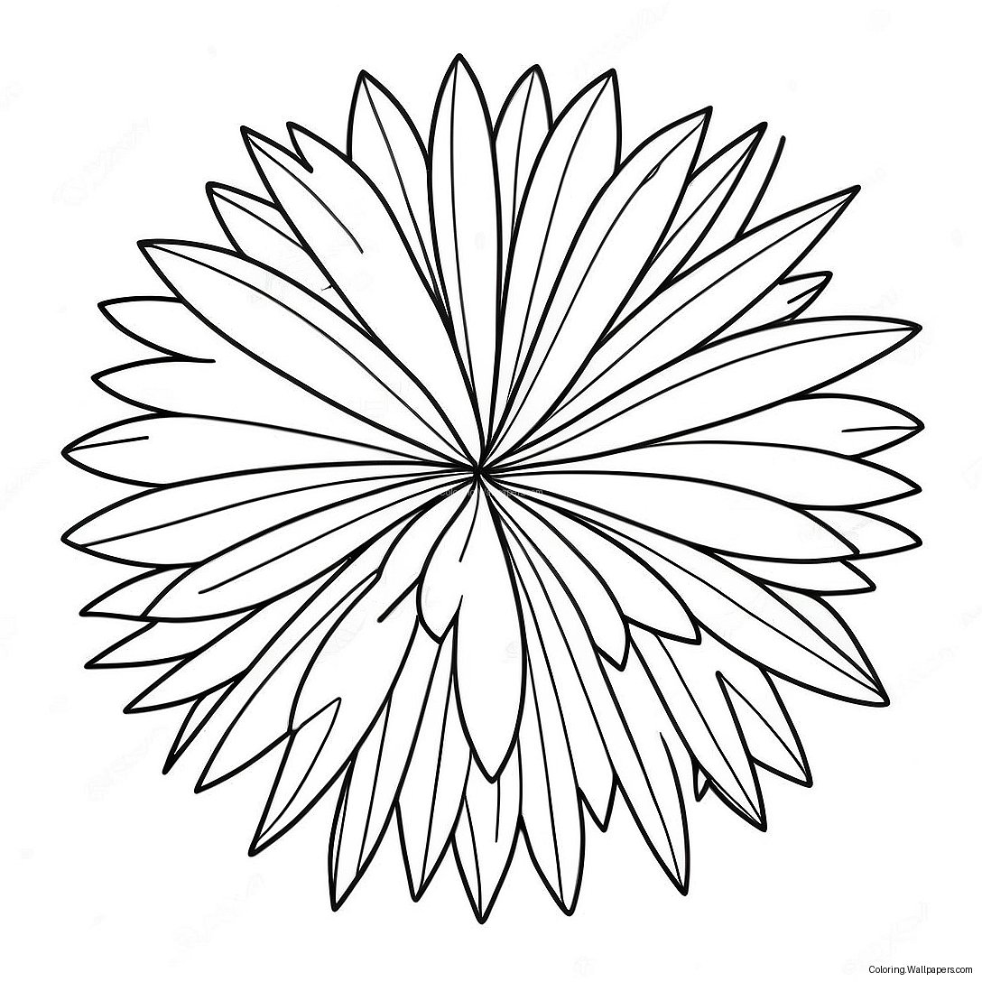 Fireworks Display Coloring Page 7288