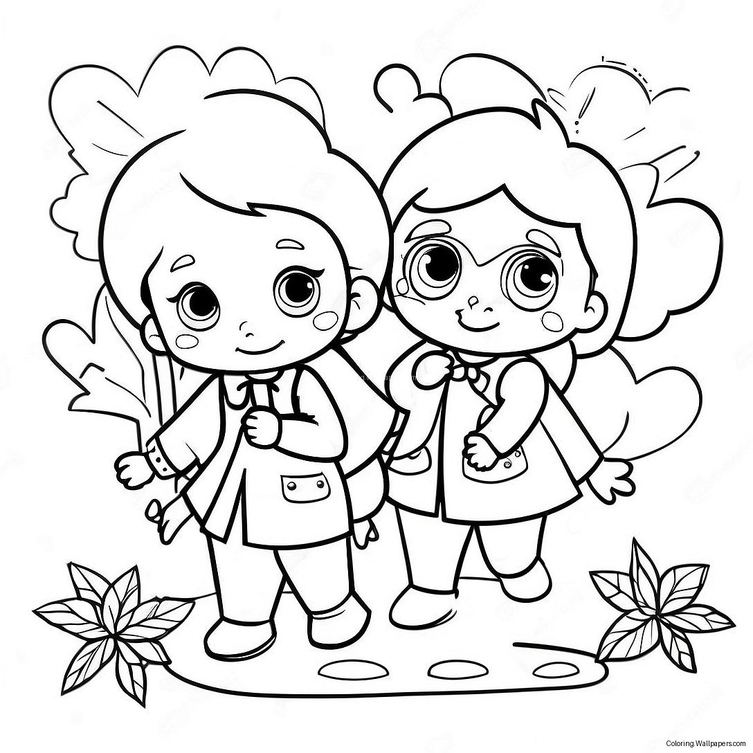 First Day Of Preschool Coloring Page 4454