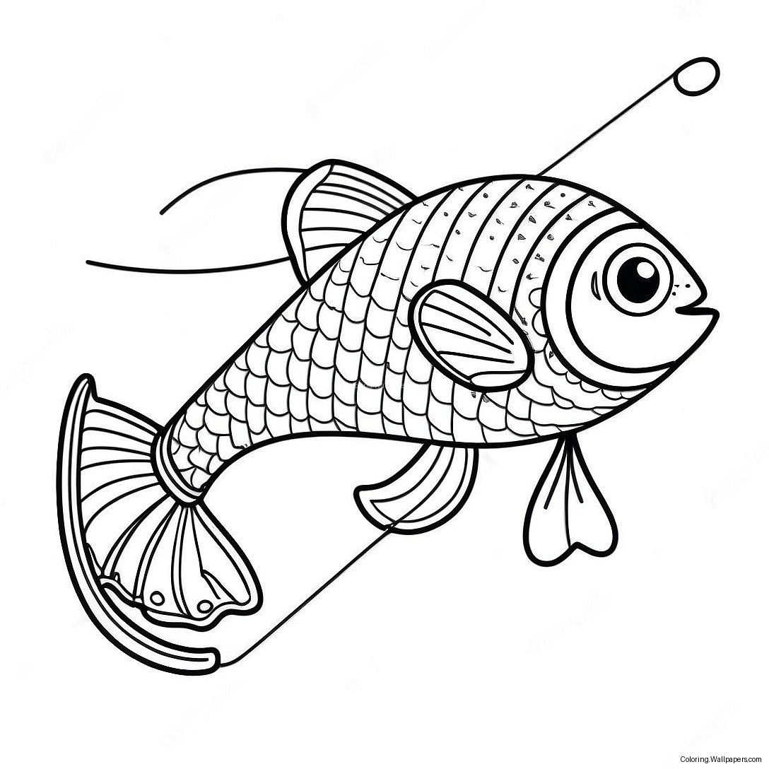 Fishing Lure Coloring Page 49728