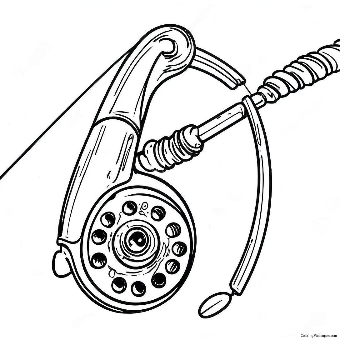 Fishing Pole Coloring Page 54579