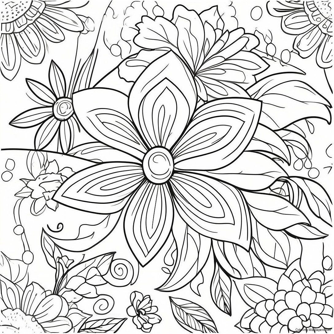 Flowering Ideas Coloring Page 57817