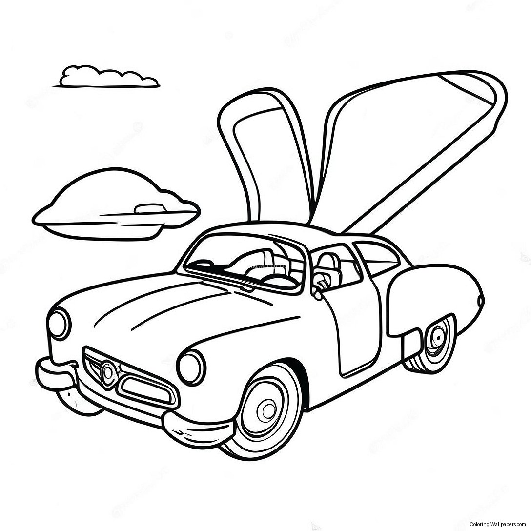 Flying Car Coloring Page 51351