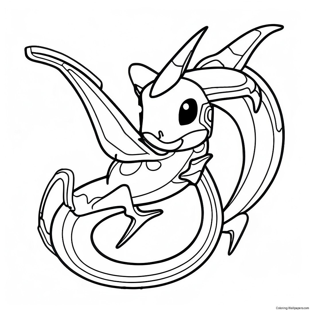 Flygende Rayquaza Fargeleggingsark 25855