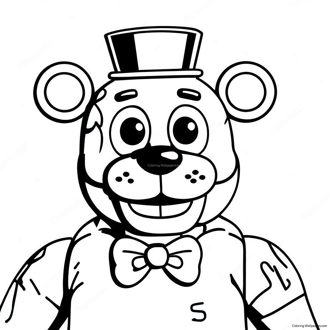 Fnaf Lefty Coloring Page 54665