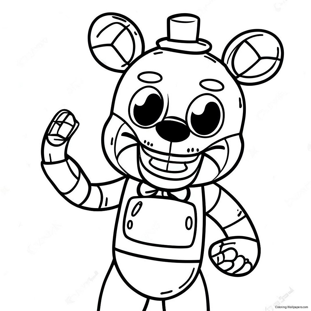 Fnaf Puppet Coloring Page 30136