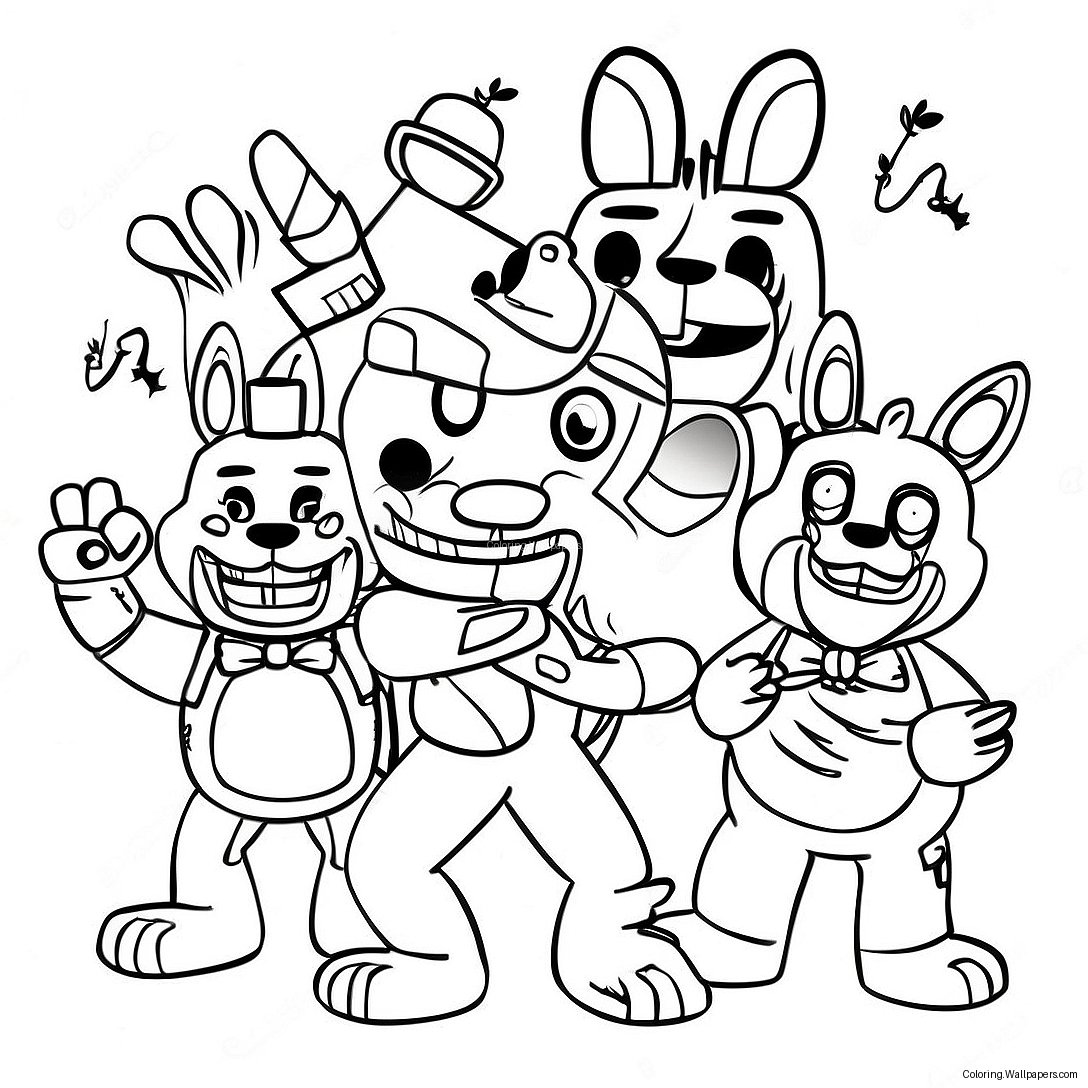 Página Para Colorir Do Fnaf Sb 54575