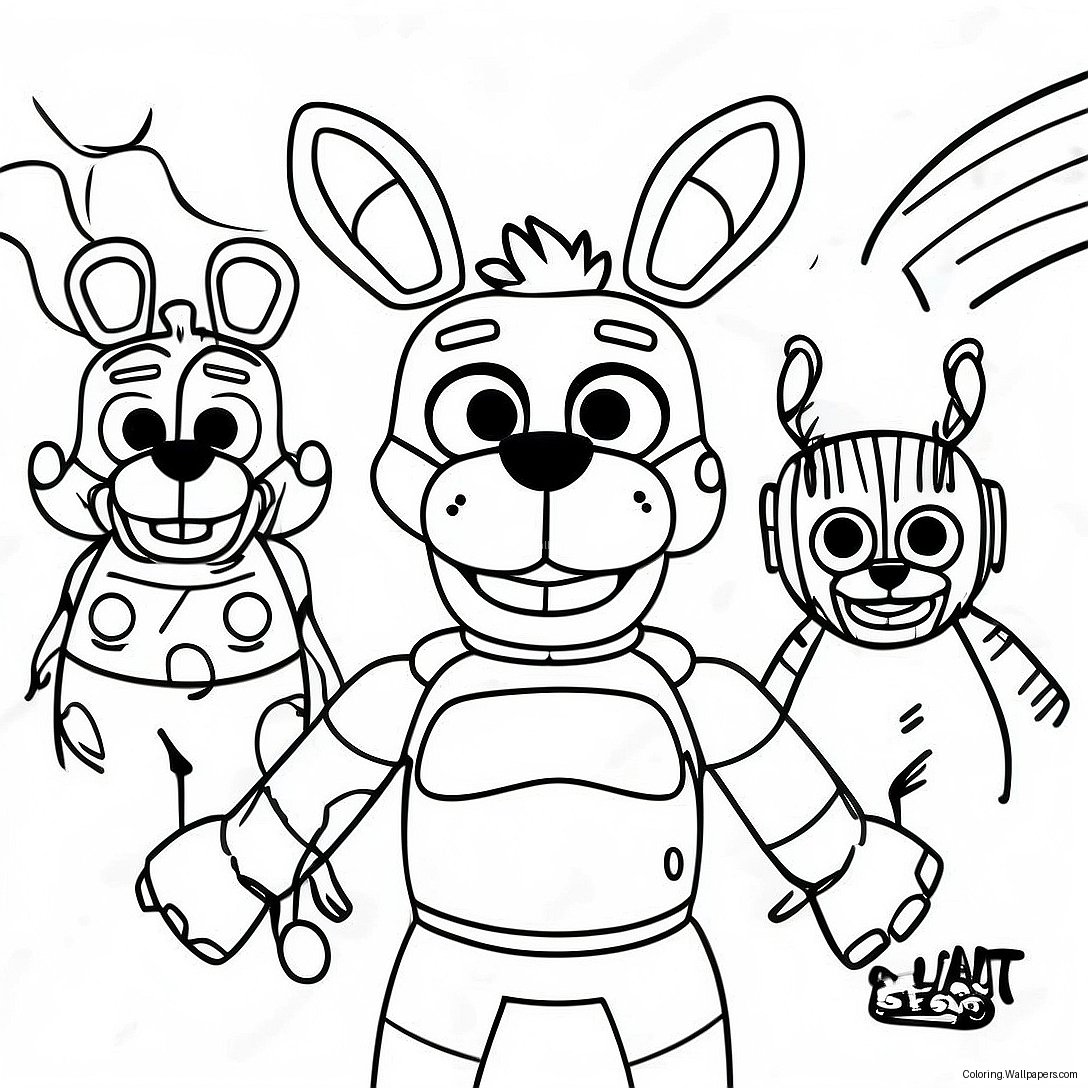 Página Para Colorir Do Fnaf Sb 54576