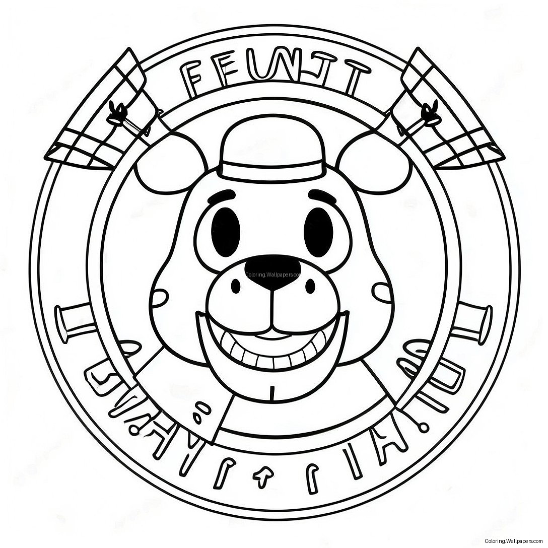 Fnaf Security Breach Logo Kleurplaat 1663