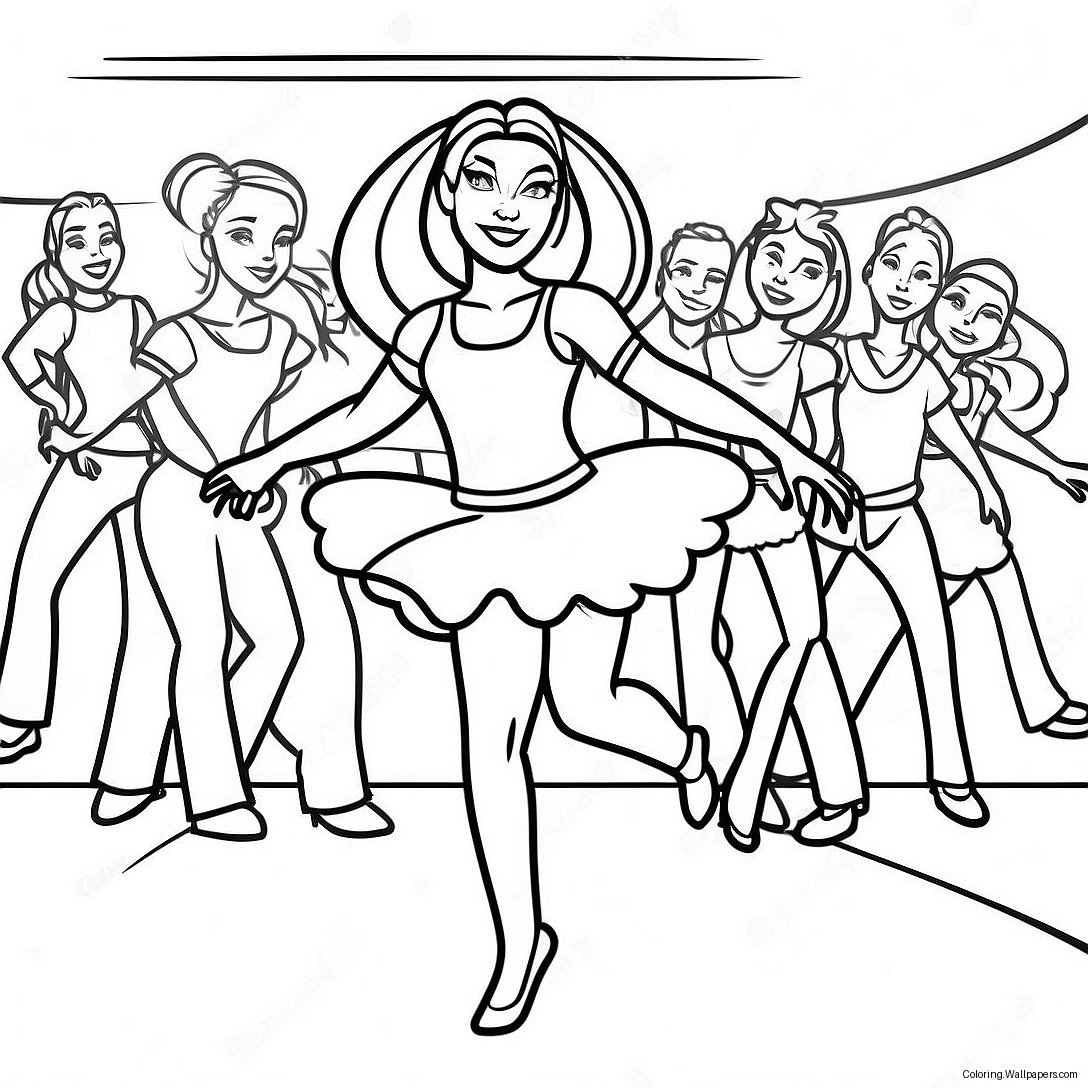 Fnf Gf Dancing In The Spotlight Coloring Page 36663