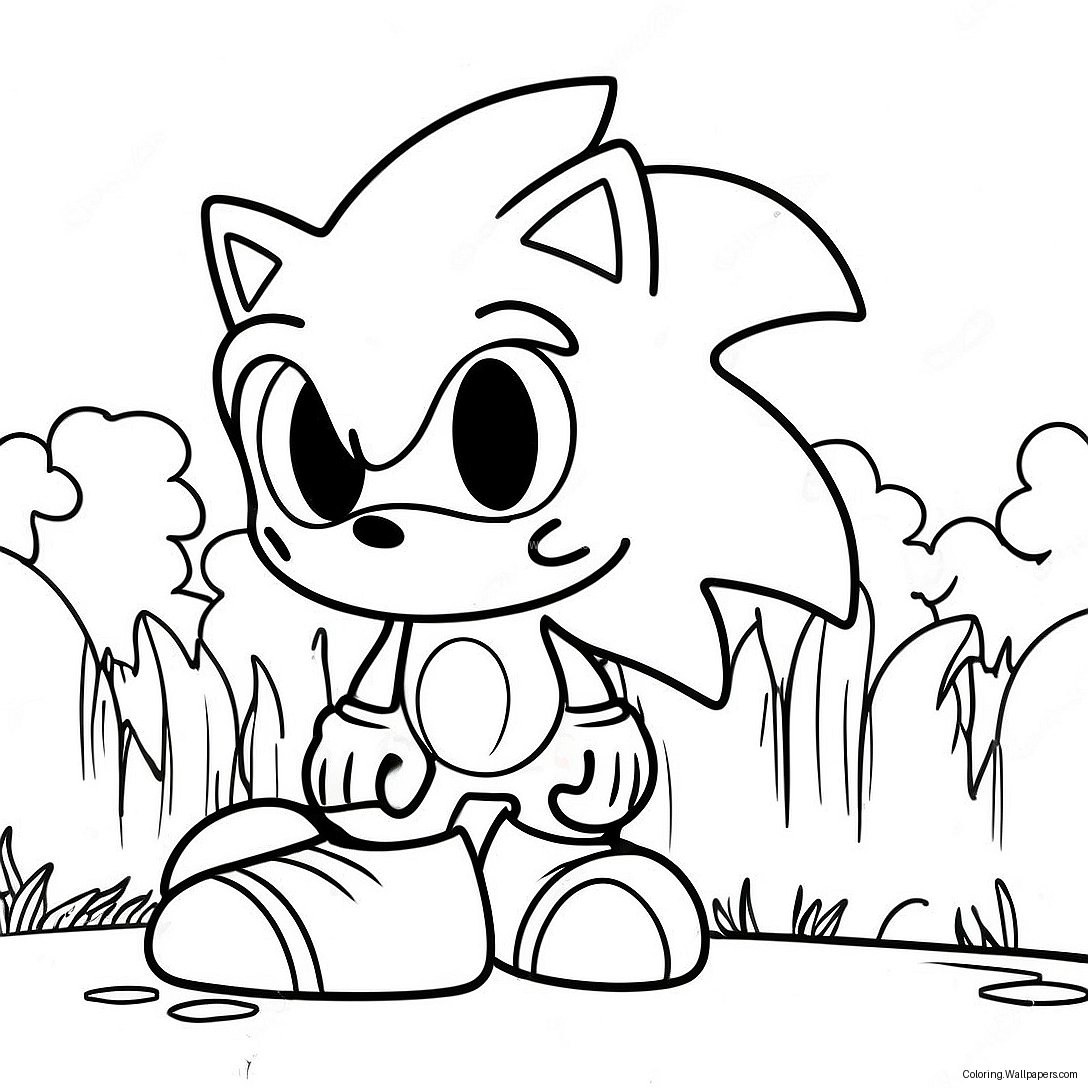 Page À Colorier Fnf Sonic 56548