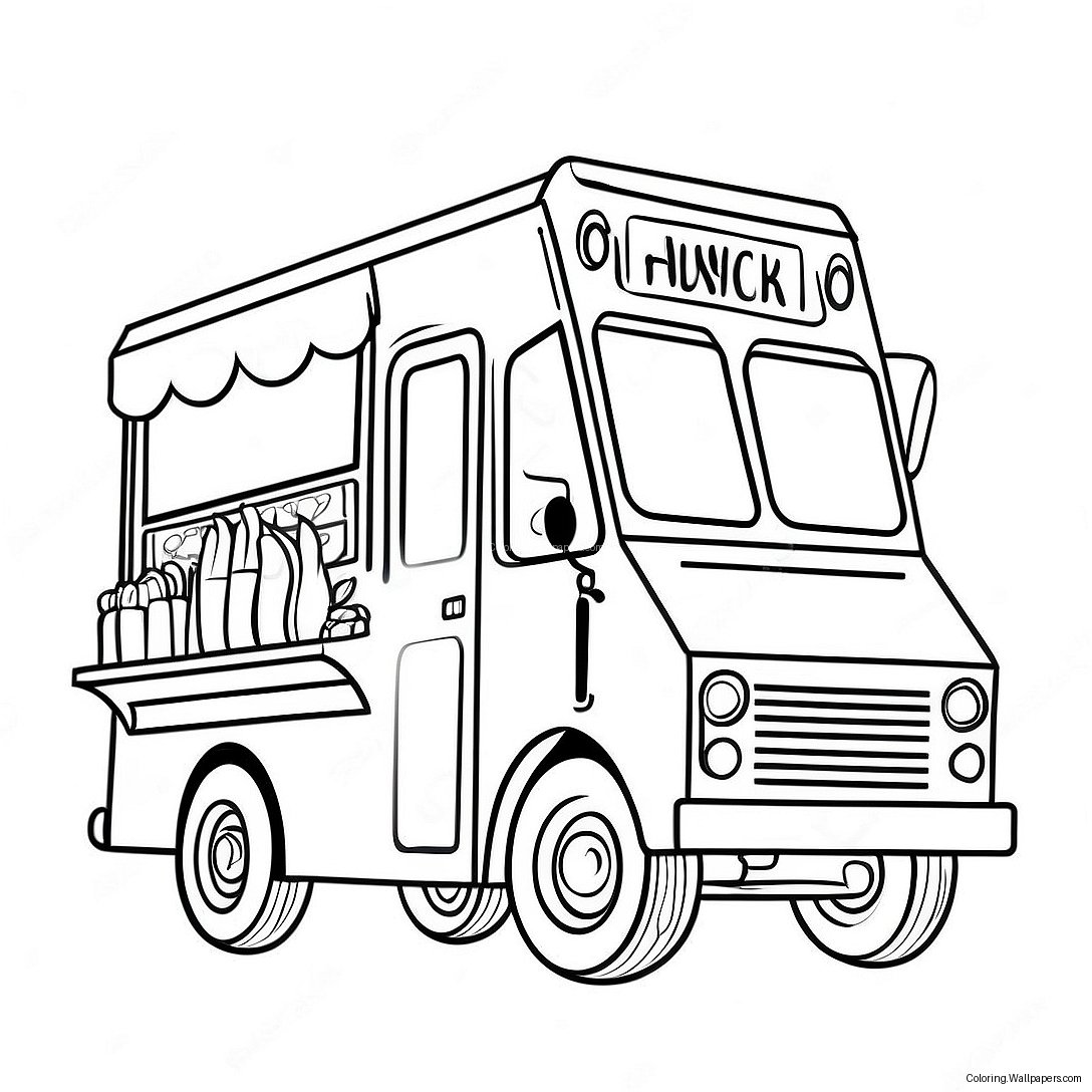 Pagina Da Colorare Di Food Truck 49114