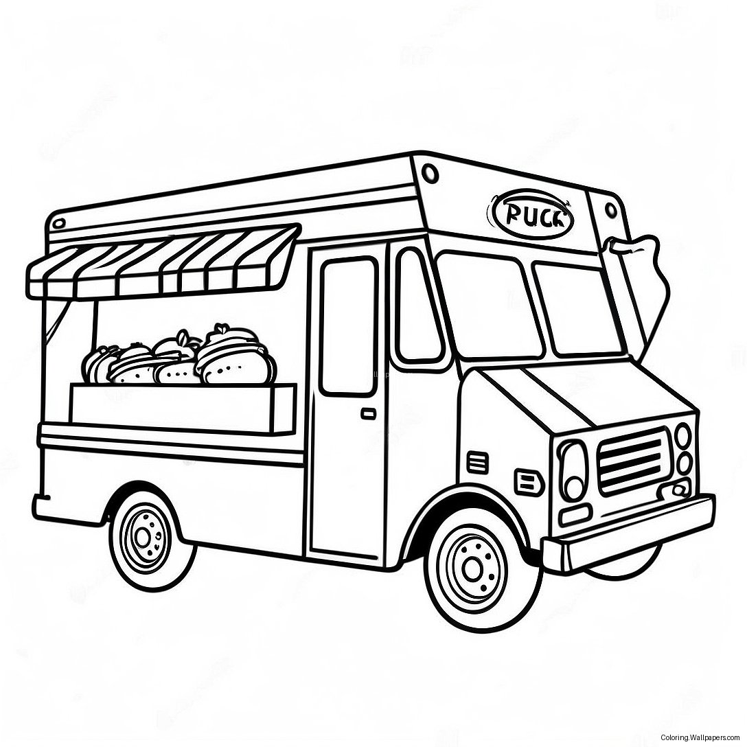 Pagini De Colorat Food Truck 49116