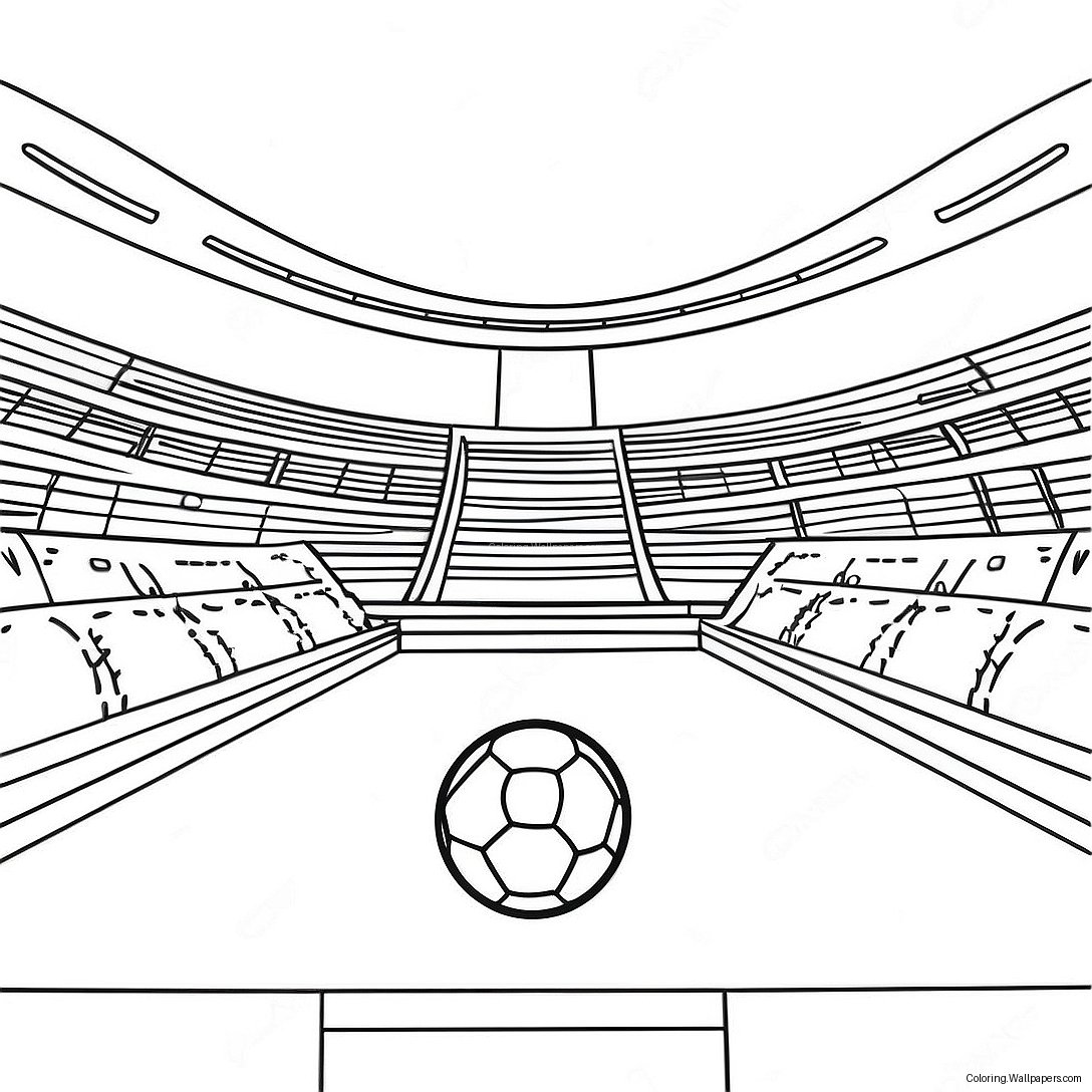 Football Field Coloring Page 22303