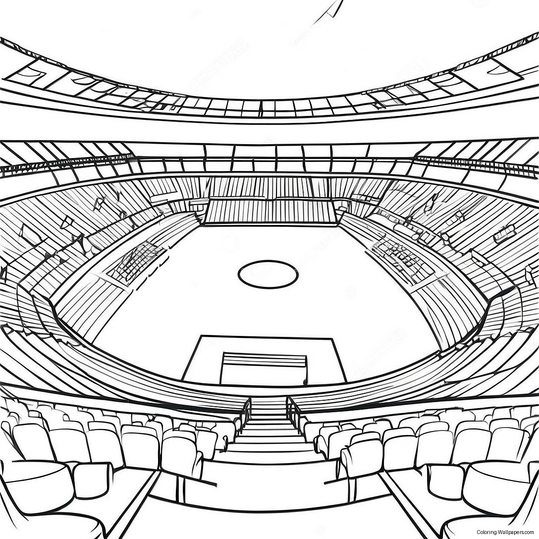 Football Stadium Coloring Page 37672