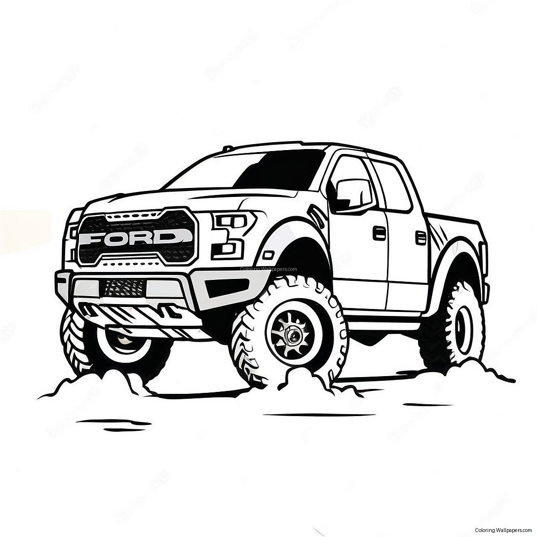 Ford Raptor Truck Ausmalbild 18080