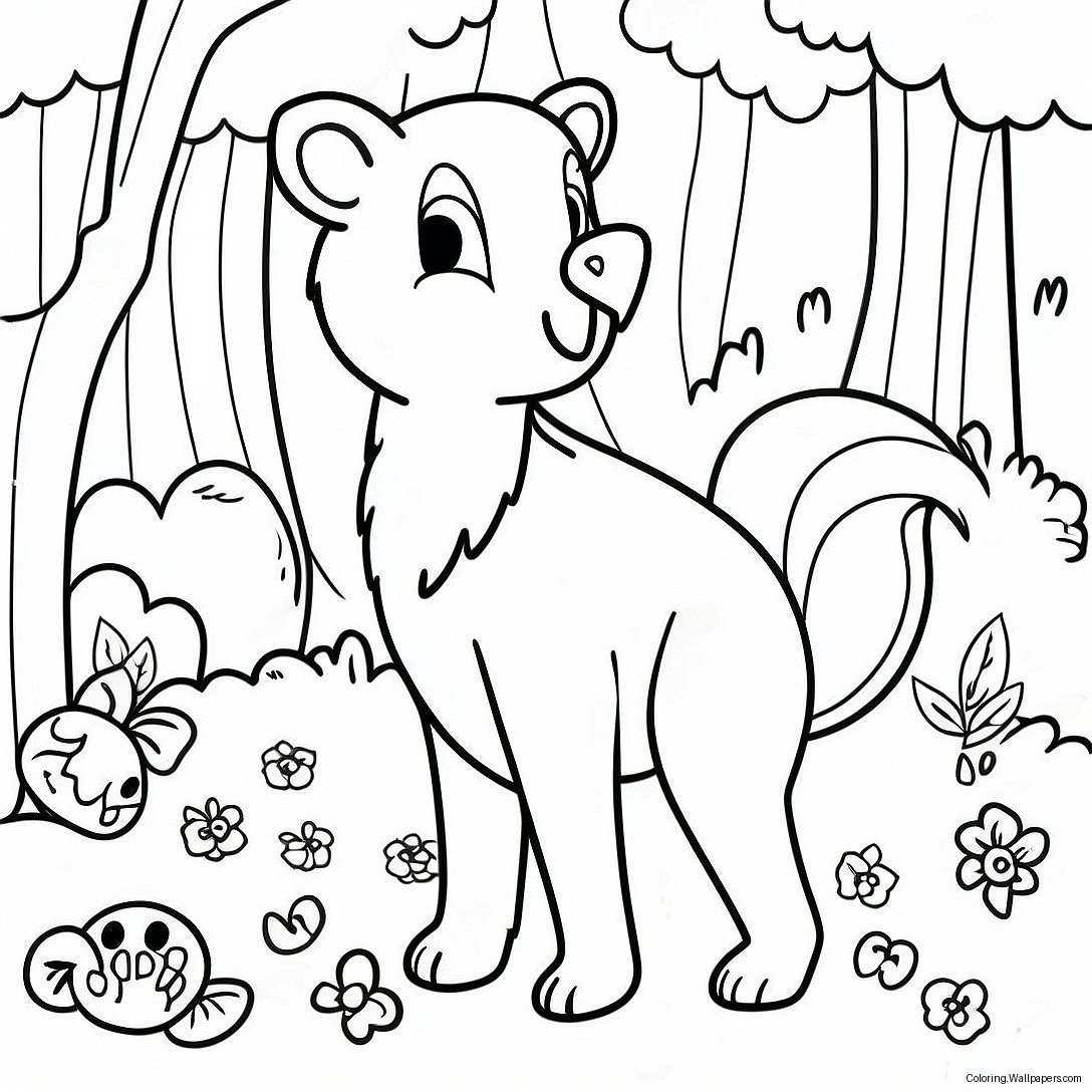 Forest Animals Coloring Page 12533