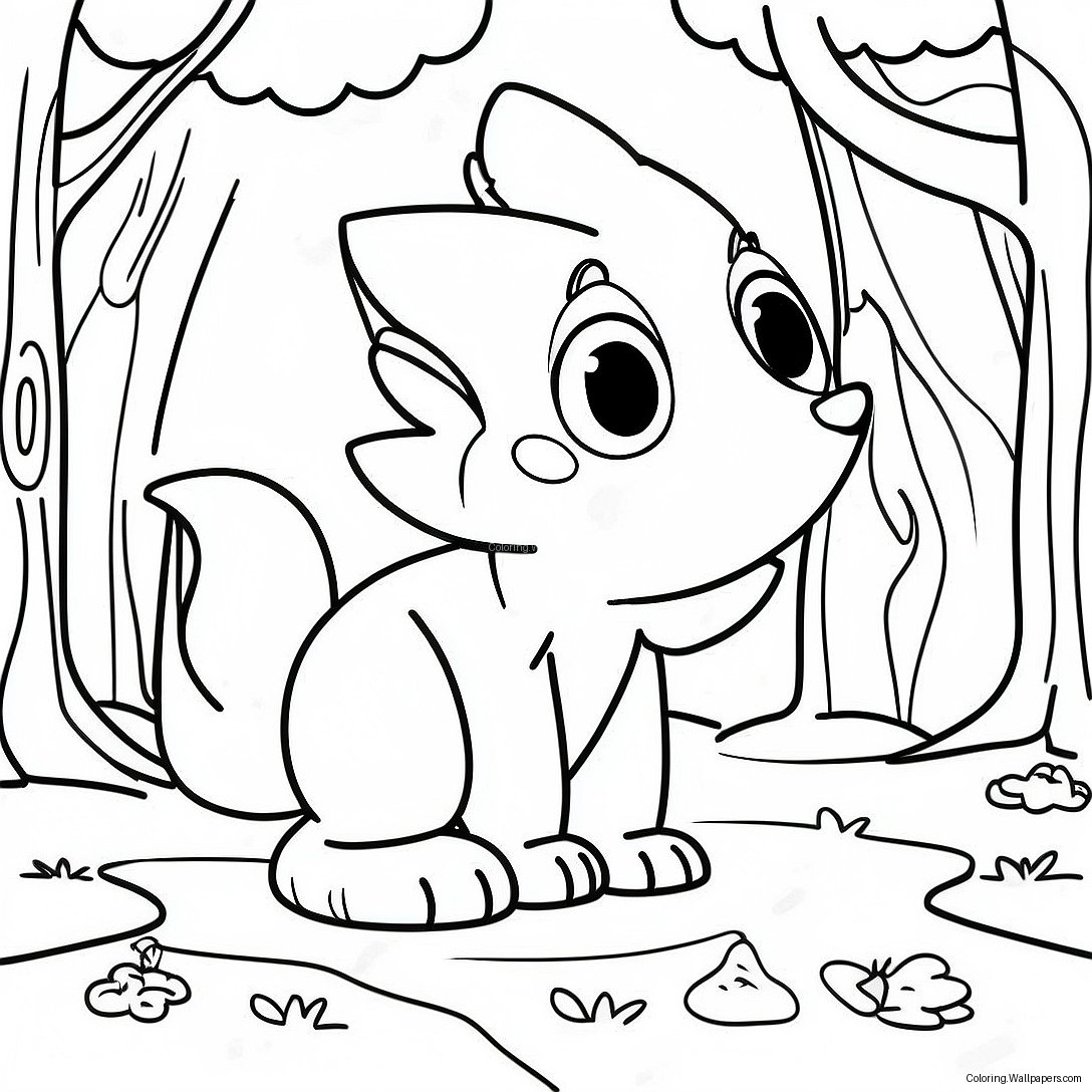 Forest Animals Coloring Page 12536