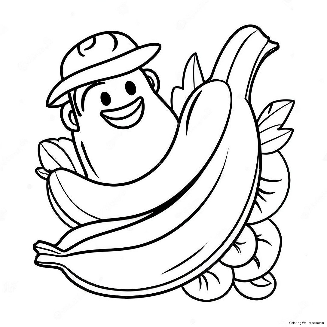 Fortnite Banana Coloring Page 33239