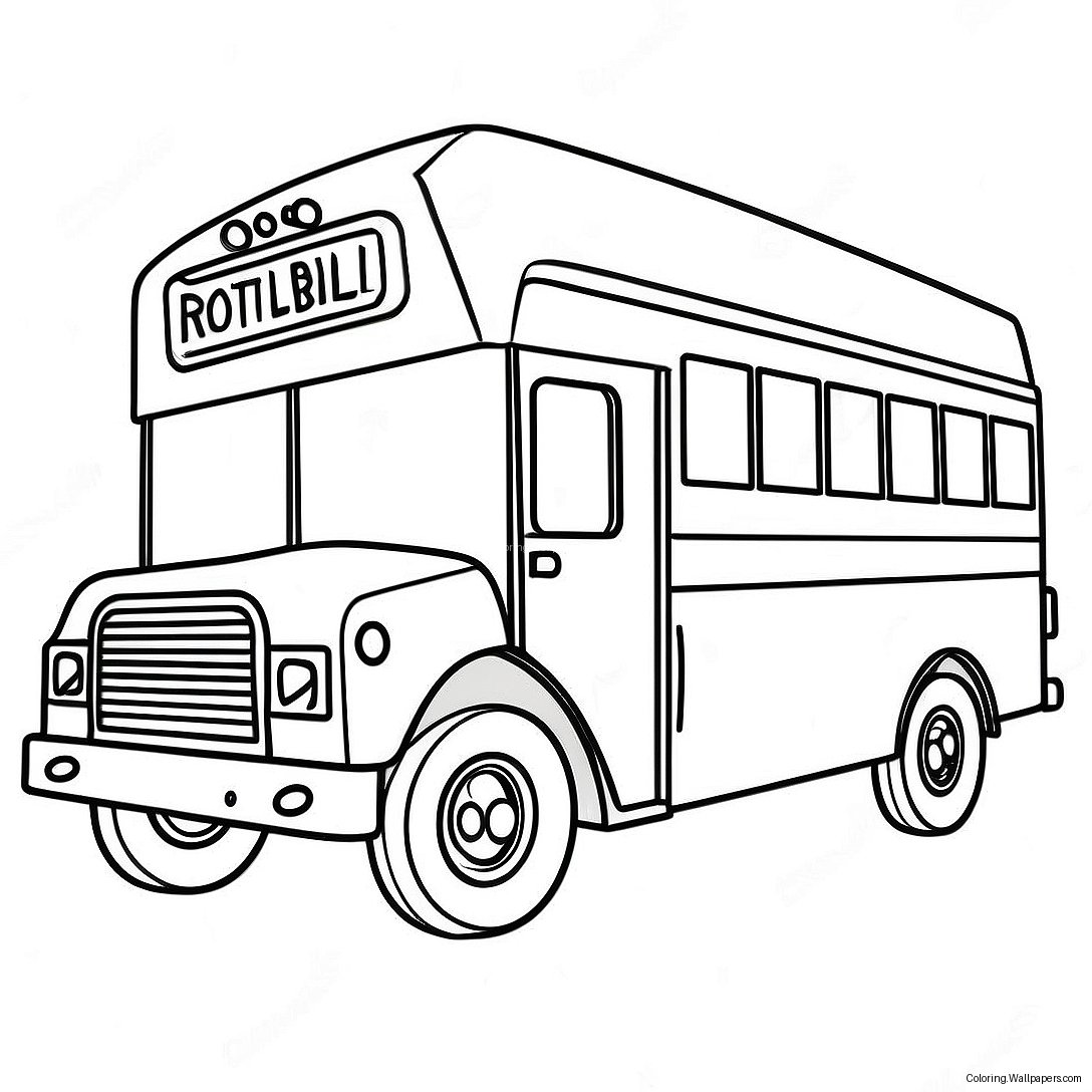 Página Para Colorir Do Ônibus De Batalha Do Fortnite 57658