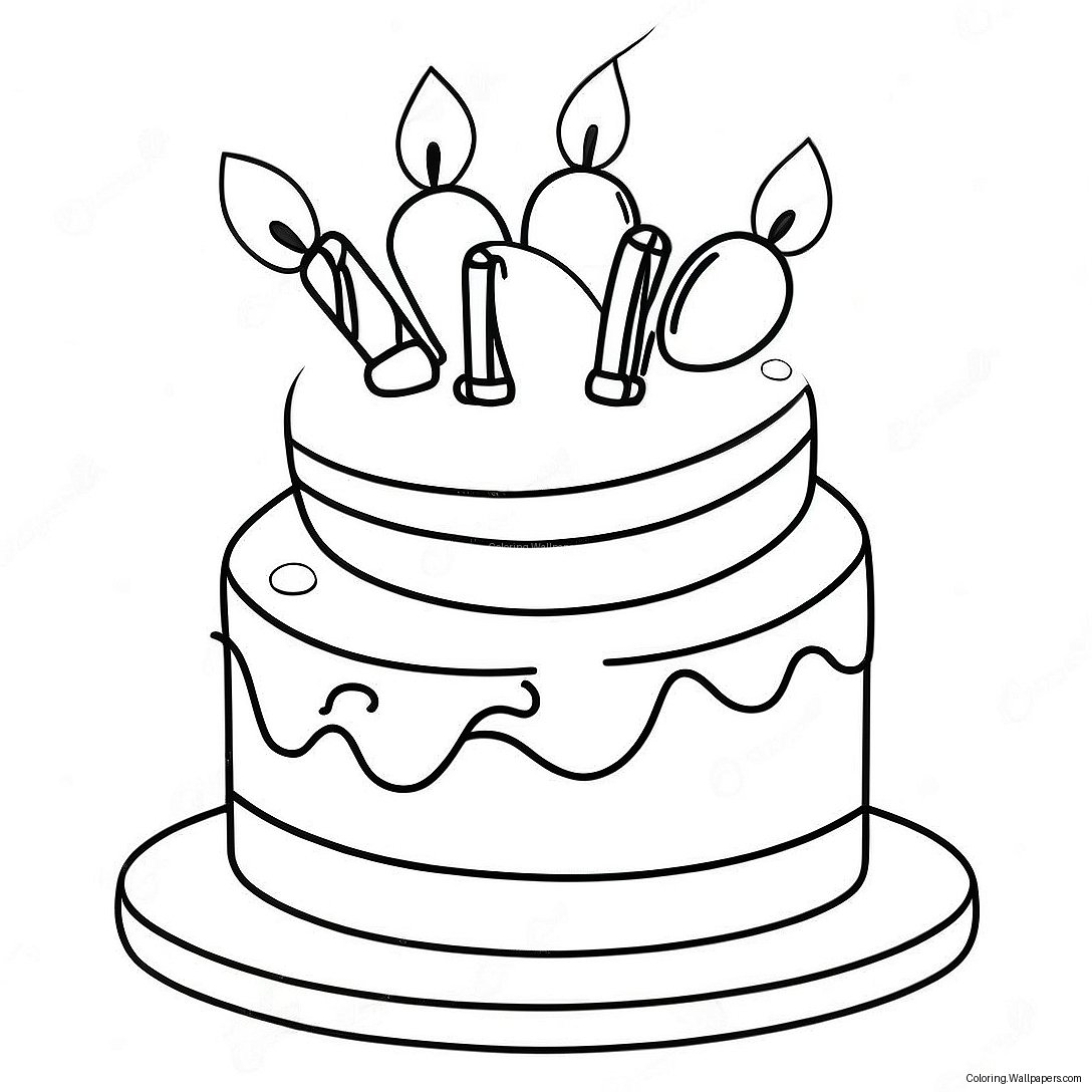 Fortnite Birthday Cake Coloring Page 44976