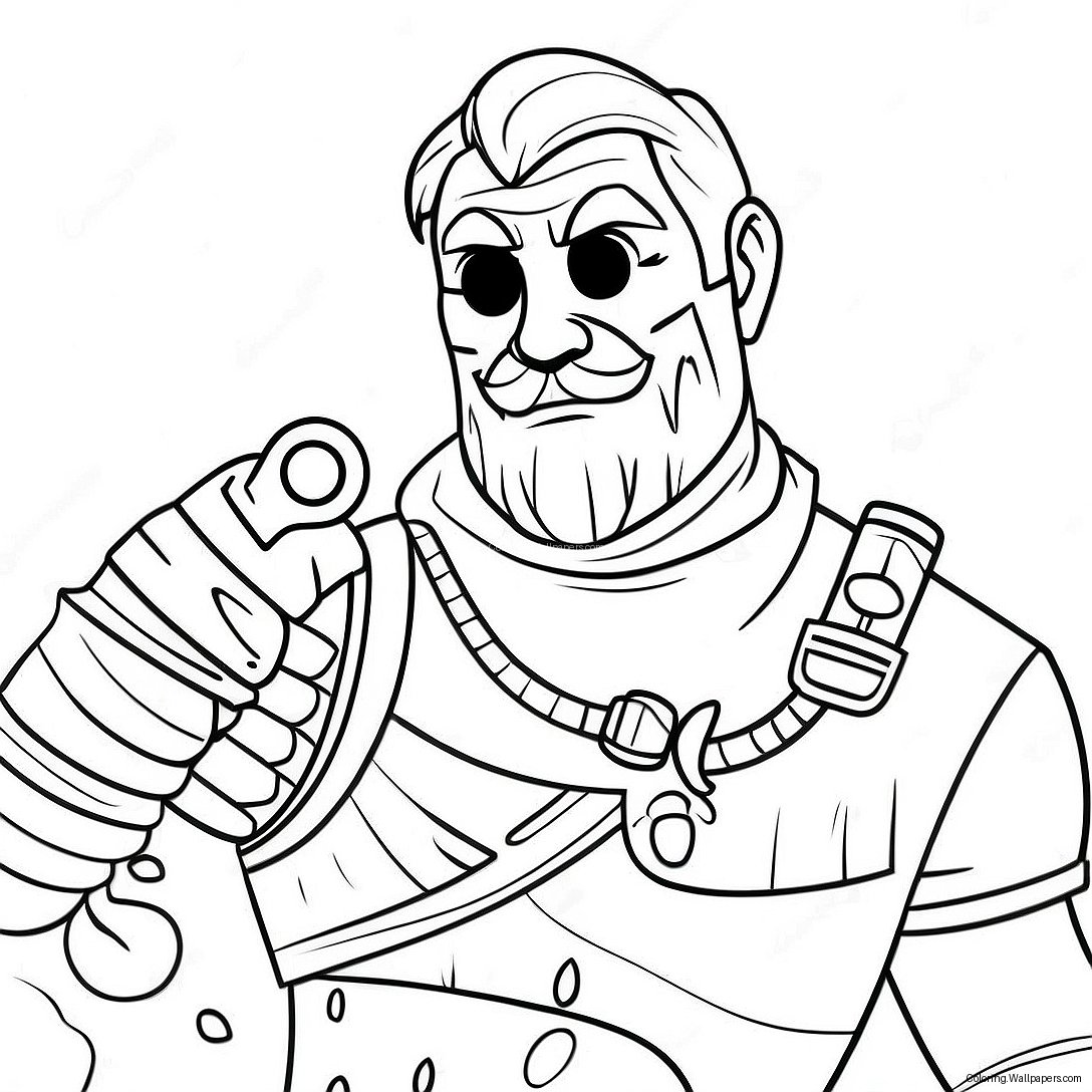 Fortnite Midas Coloring Page 28975