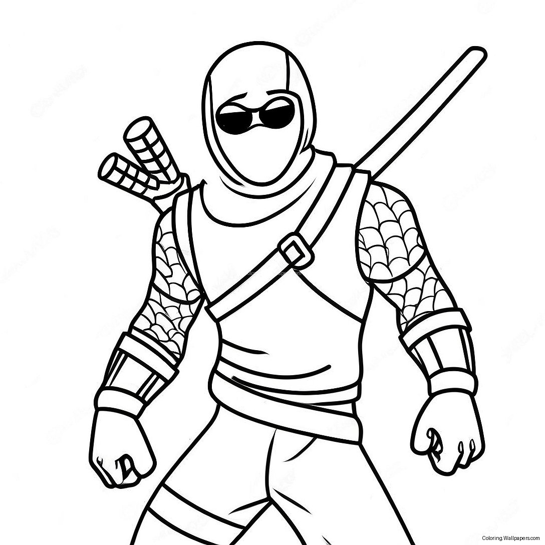 Fortnite Ninja Coloring Page 33883