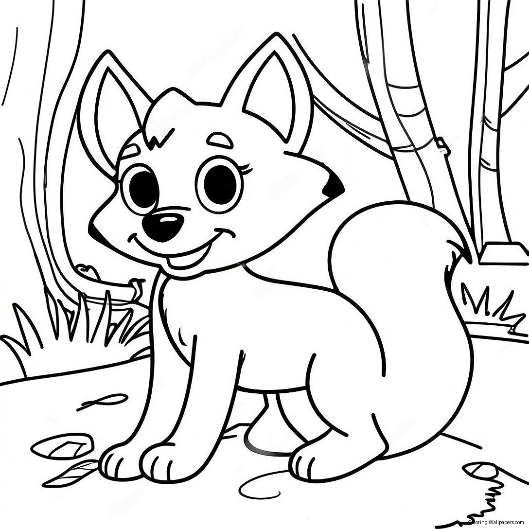 Fox And The Hound Coloring Page 17557