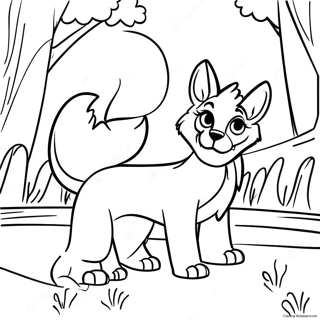 Fox And The Hound Coloring Page 17560