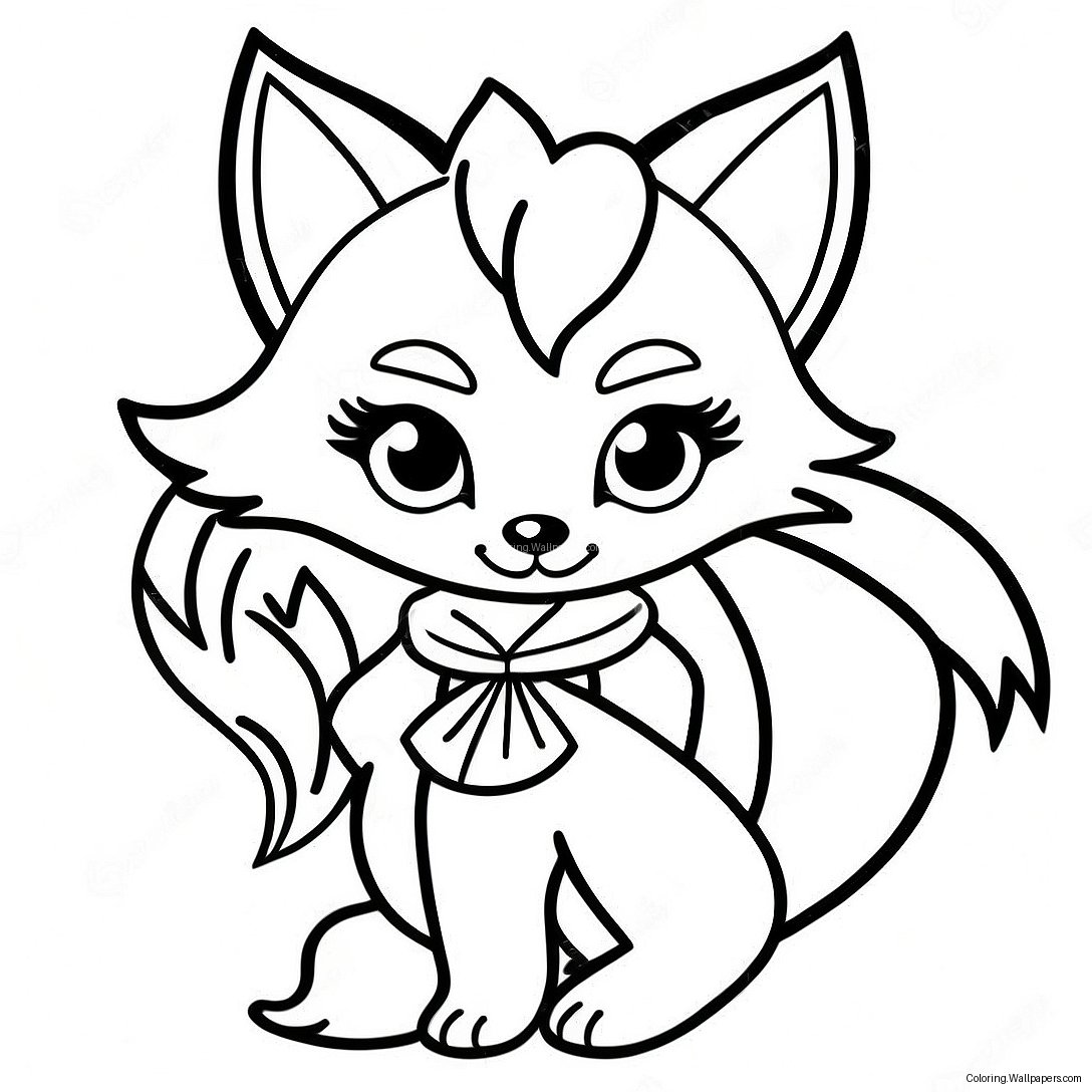 Fox Girl Coloring Page 31829