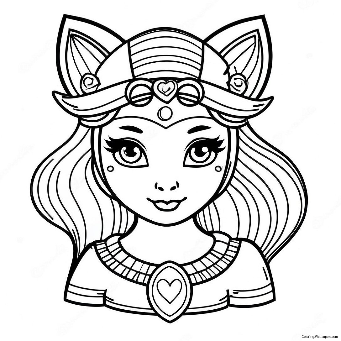 Fox Girl Coloring Page 31830