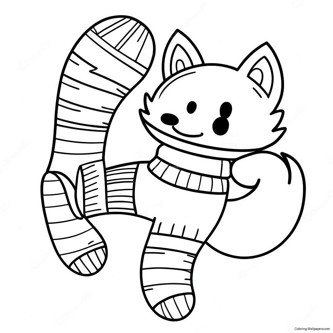 Fox In Socks Coloring Page 37445