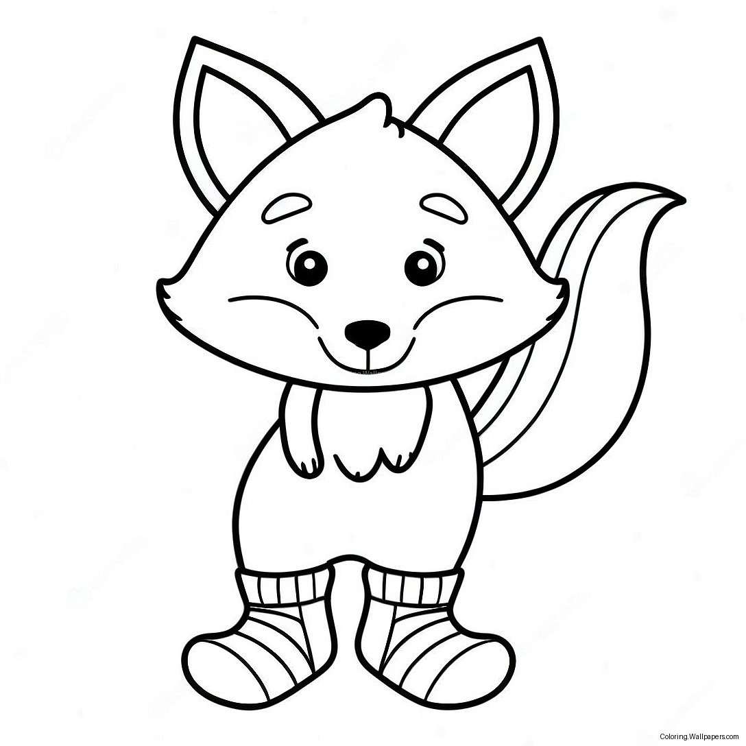 Fox In Socks Coloring Page 37448