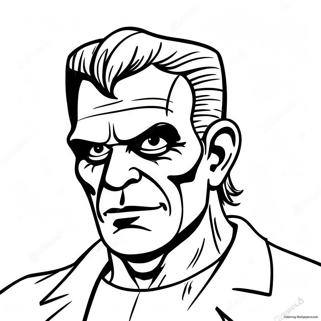 Frankenstein Monster Coloring Page 1204