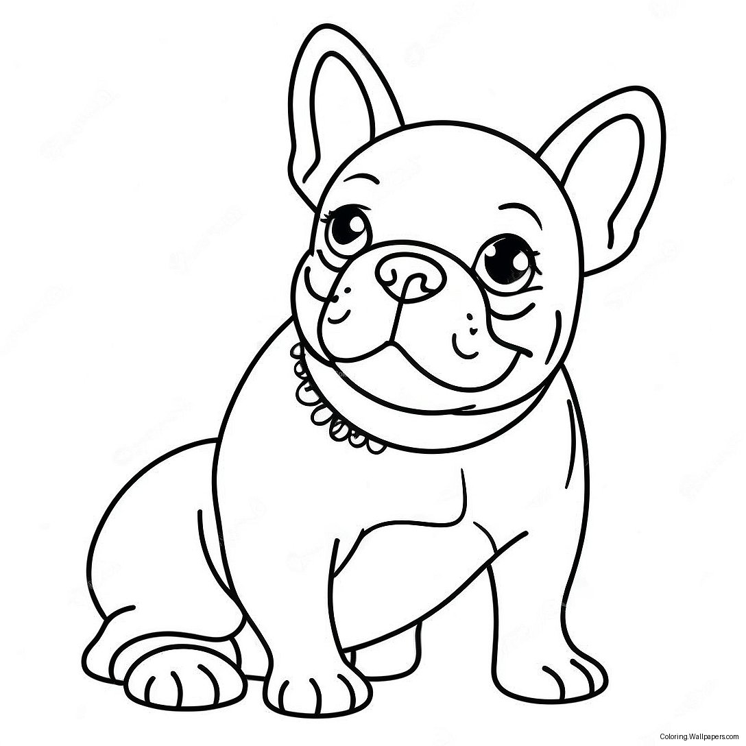 French Bulldog Coloring Page 1317