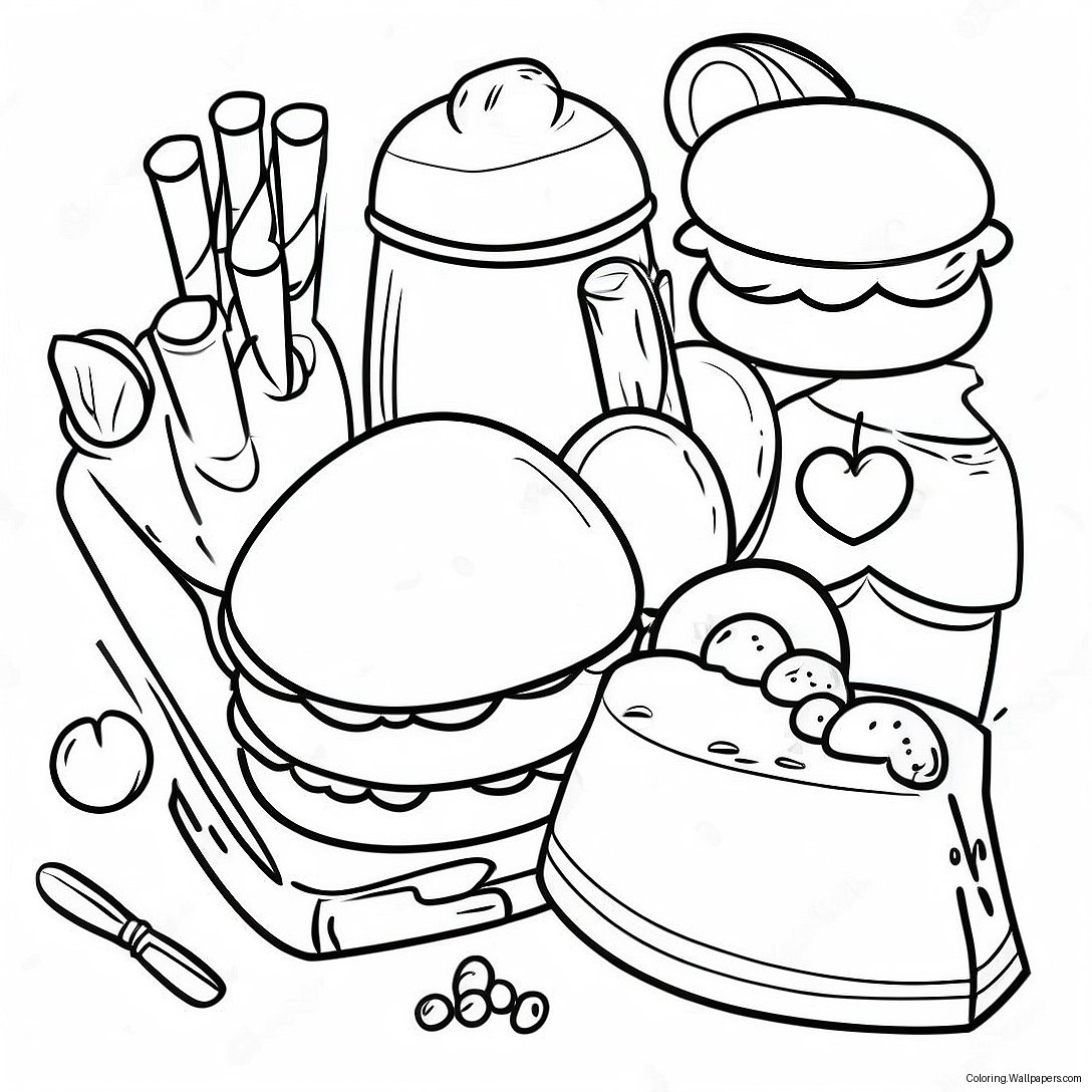 French Food Coloring Page 46170